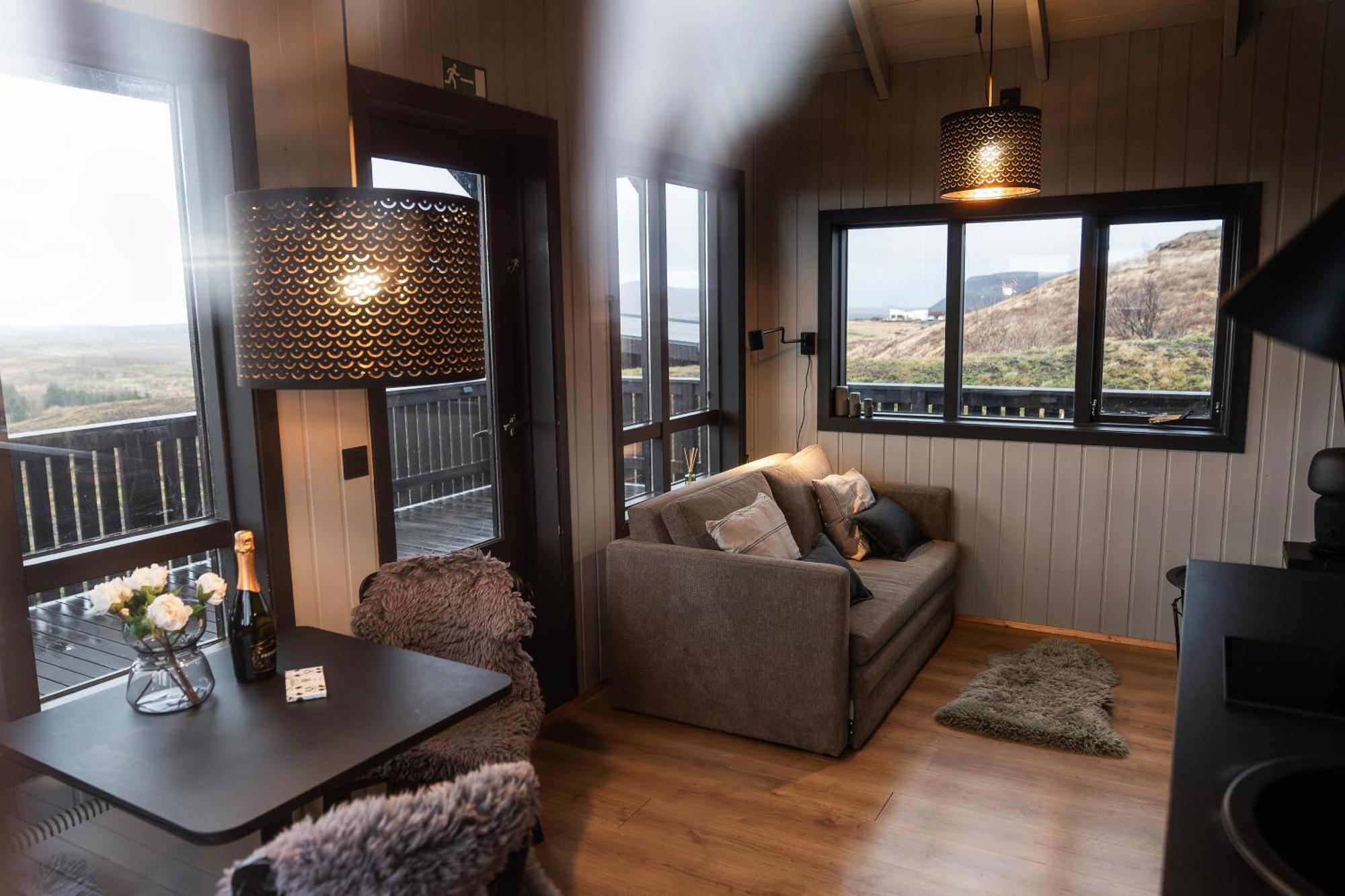 Cozy Cabin Near Golden Circle With Panoramic Views Мосфелсбайр Екстериор снимка